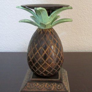 Vintage Polynesian Pineapple Candle Holder